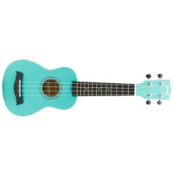 ffalstaff Ukulele Soprano 21" Superior Satinato con borsa (Verde acqua)