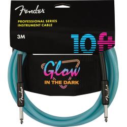 FENDER Cavo Jack-Jack serie Glow in the dark blu (3 Metri)